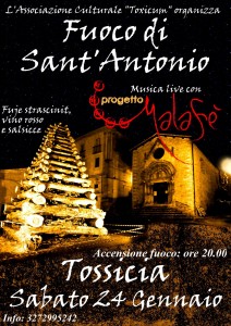Fuoco di Sant'Antonio ,Tossicia 24/01/2015