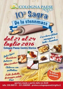 Sagra De Lu Stennmass dal  21 al 24 Luglio 2016