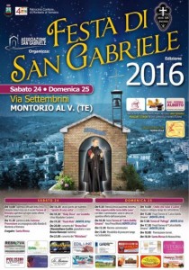 Montorio al Vomano - FESTA DI SAN GABRIELE 24-25 settembre 2016