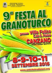 FESTA AL GRANOTURCO dal 8 al 11 settembre 2016