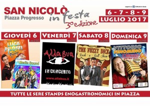 SAN NICOLO’ IN FESTA dal 6 al 9 luglio 2017