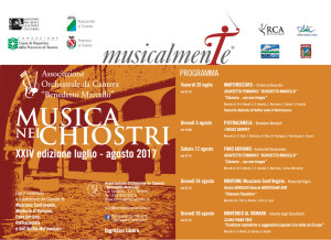 MUSICA NEI CHIOSTRI estate 2017