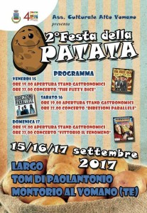 Montorio Al Vomano - 2° Festa della PATATA dal 15 al 17 settembre 2017