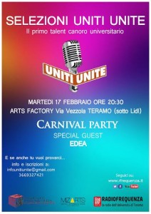 Serata di selezione del talent UNITI UNITE 